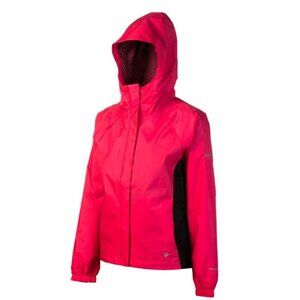 Columbia Lake Of Lace Omni Shield Windbreaker Rain Jacket Girls 14/16 Pink/Black